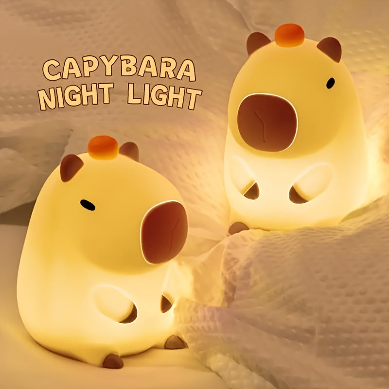 Adorable Capybara Night Light - Multiple Brightness Settings