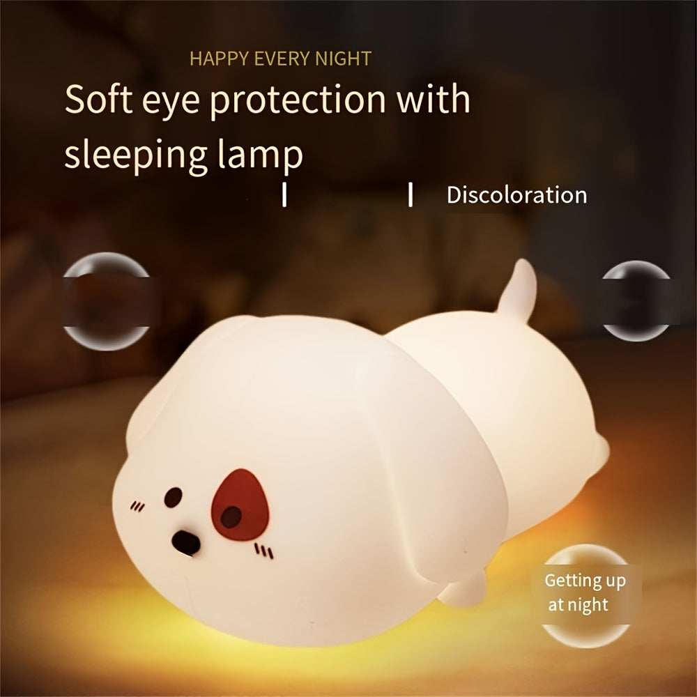 Bedroom cartoon creative silicone pat light bedside light sleep night light