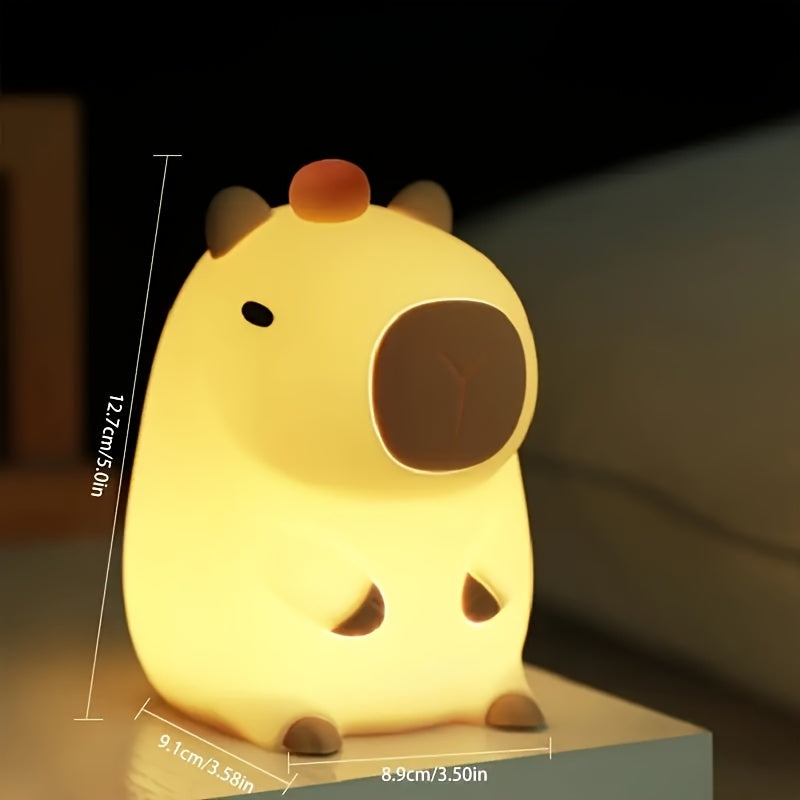 Adorable Capybara Night Light - Multiple Brightness Settings