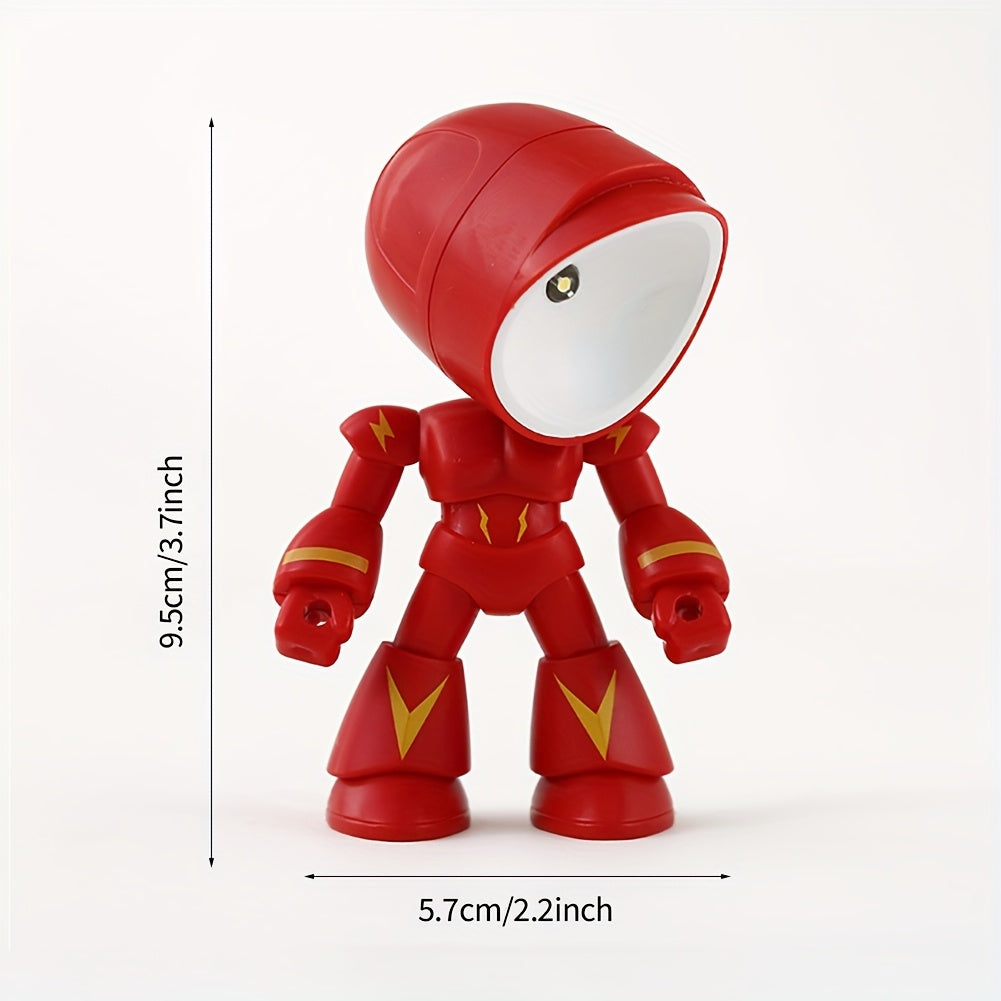 Cubidupi 1 Mini Night Light, LED Cartoon Cute Robot Design Light, Desktop Decoration, Desk Lamp, Holiday Gift, Ideal Gift For Bothday