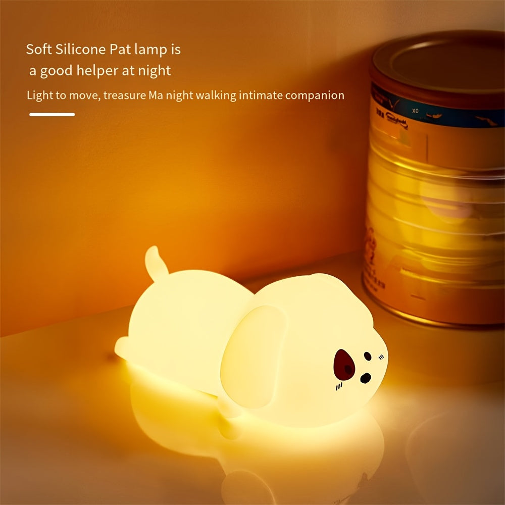 Bedroom cartoon creative silicone pat light bedside light sleep night light