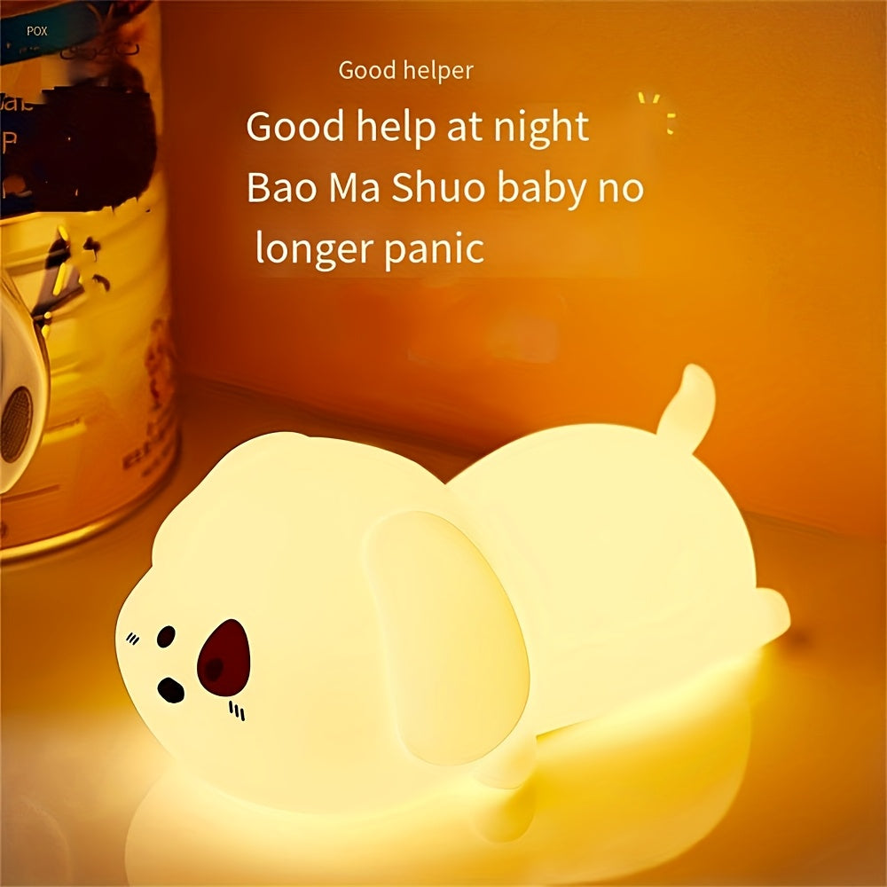 Bedroom cartoon creative silicone pat light bedside light sleep night light