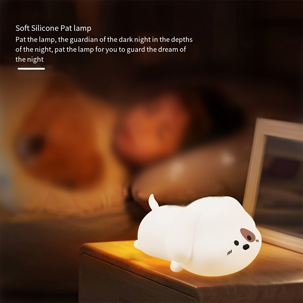Bedroom cartoon creative silicone pat light bedside light sleep night light