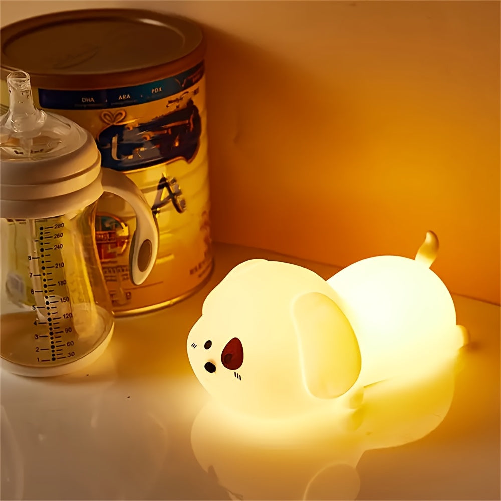 Bedroom cartoon creative silicone pat light bedside light sleep night light