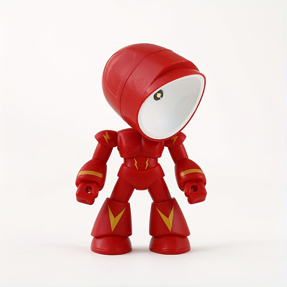 Cubidupi 1 Mini Night Light, LED Cartoon Cute Robot Design Light, Desktop Decoration, Desk Lamp, Holiday Gift, Ideal Gift For Bothday