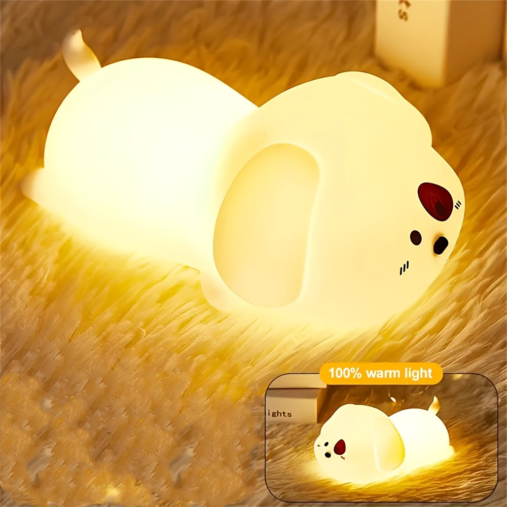 Bedroom cartoon creative silicone pat light bedside light sleep night light
