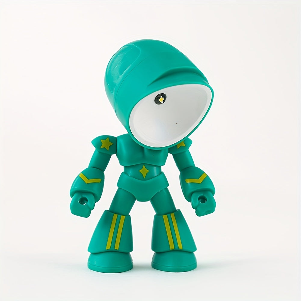 Cubidupi 1 Mini Night Light, LED Cartoon Cute Robot Design Light, Desktop Decoration, Desk Lamp, Holiday Gift, Ideal Gift For Bothday