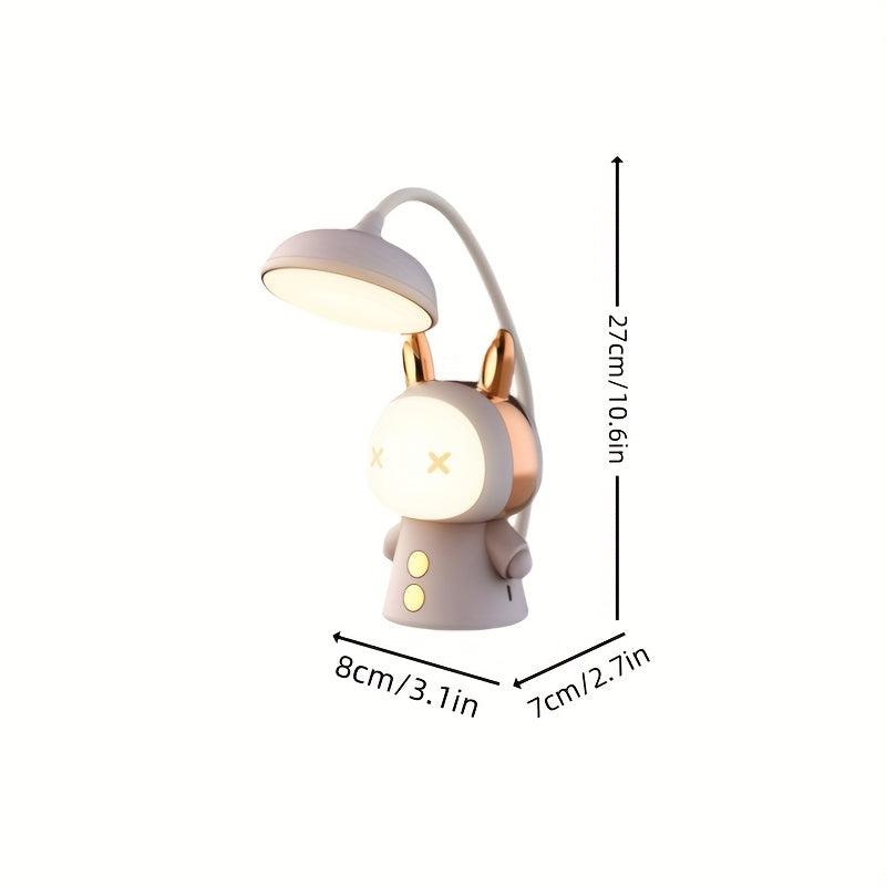 [Unlimited Cuteness] Auspicious Doll Table Lamp | Foldable Rechargeable Eye Protection Bedside Lamp Supports USB Multiple Charging Modes Three Colors For Your Choice Three Levels Of Brightness Adjustable As You Want